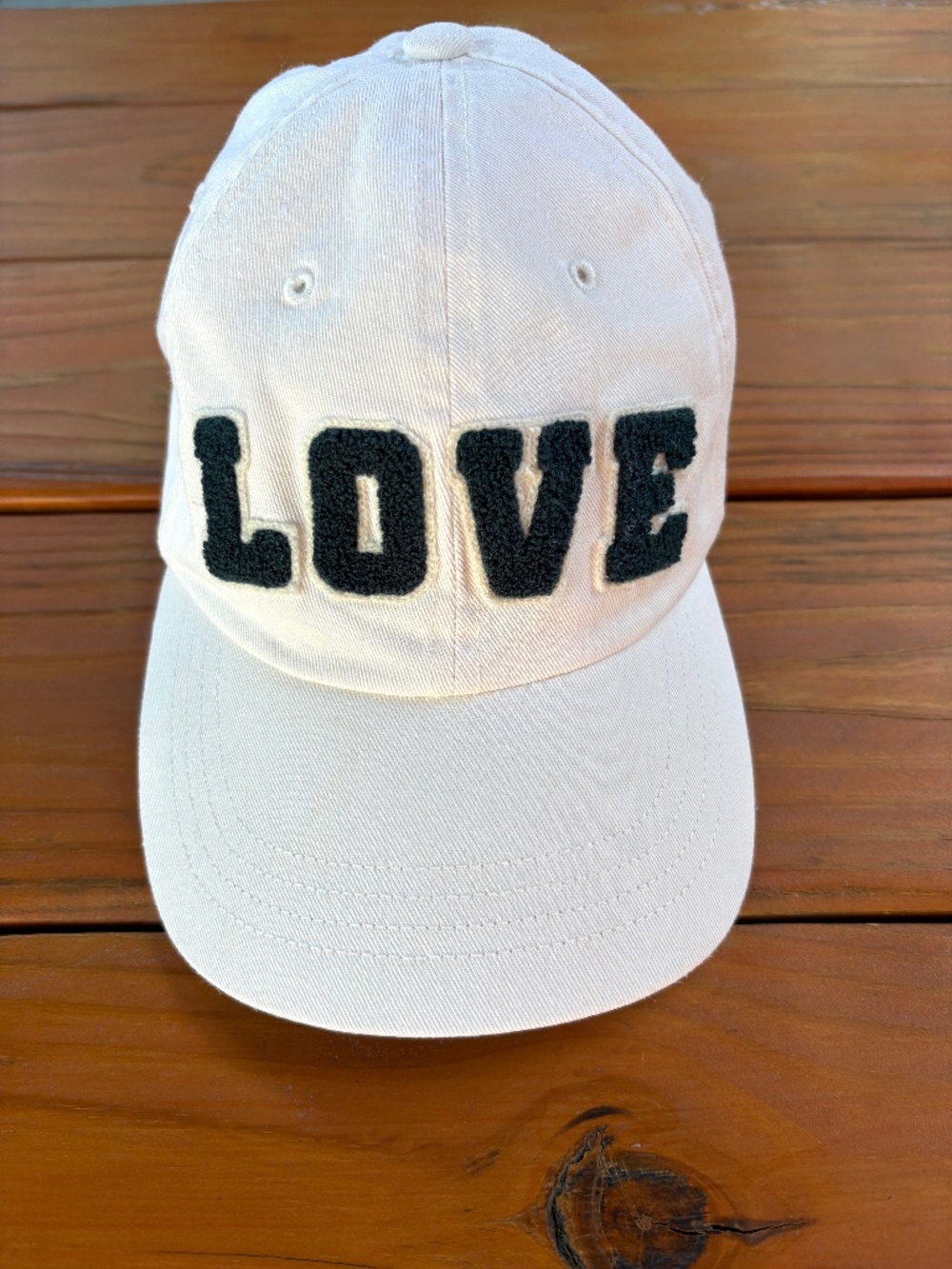 Tory Sport x Tory Burch Love Baseball Cap Cream and Blue